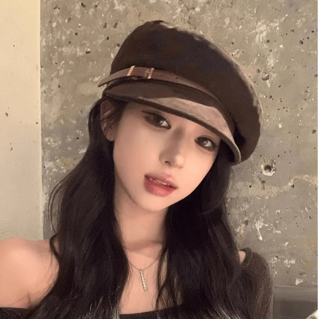 Women Japanese Retro British Style Leather Belt Flat Cap for Women Autumn and Winter New Fashion Newsboy Cap Duckbill Octagonal Beret Trendy - Image 6