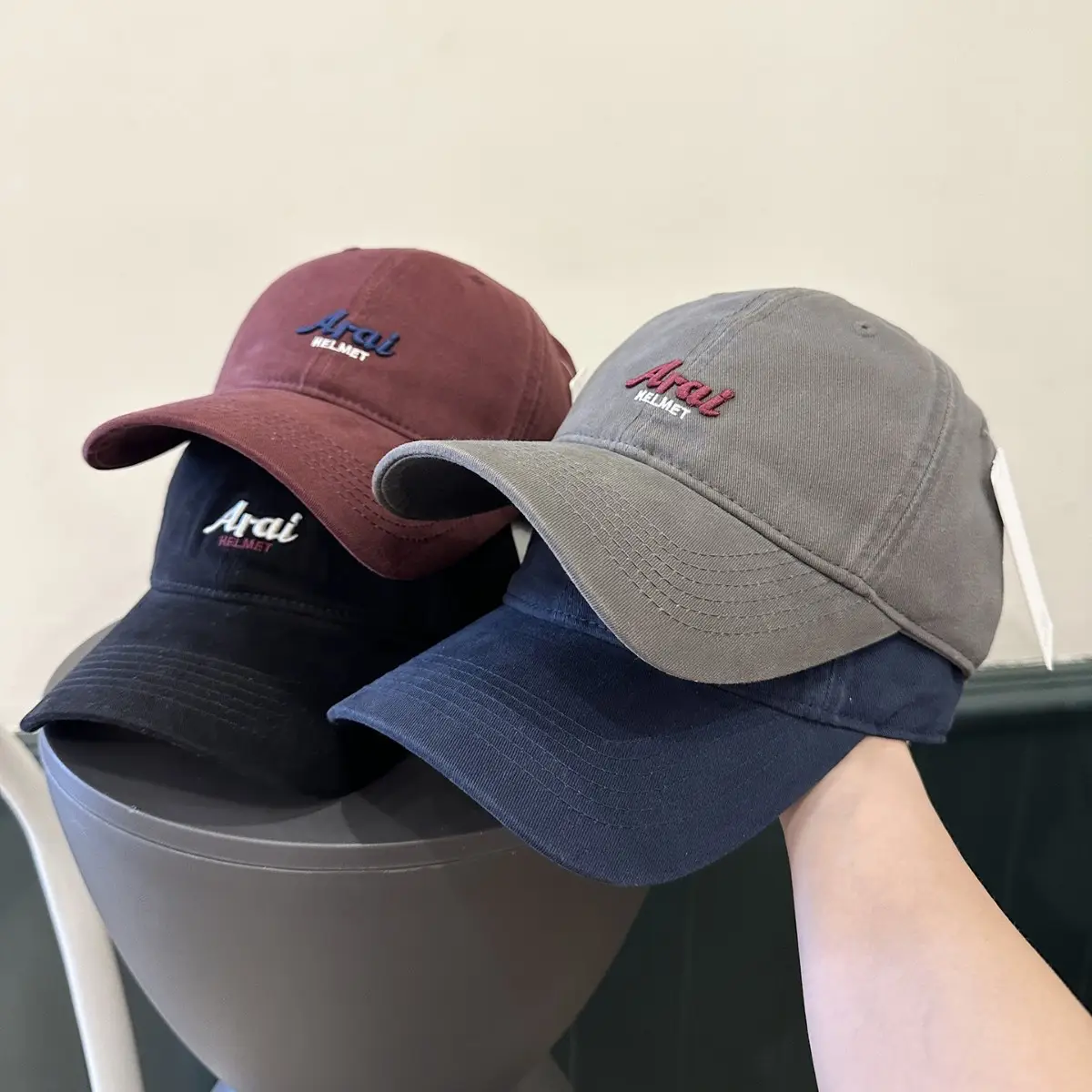 Korean Style Beige Baseball Cap for Women with Embroidered Letter Design - Image 10
