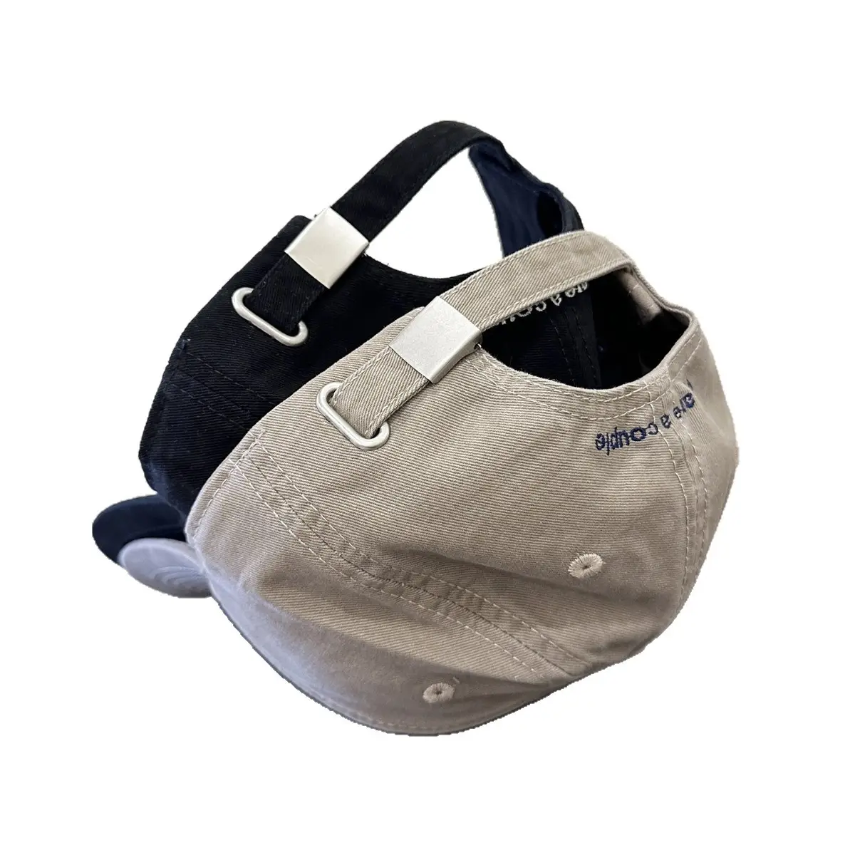Korean Style Beige Baseball Cap for Women with Embroidered Letter Design - Image 12