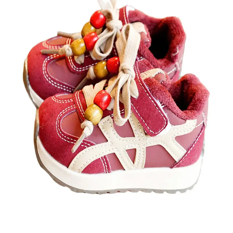 Toddler Winter Velvet Shoes 1-3Yr Non-Slip Soft Sole