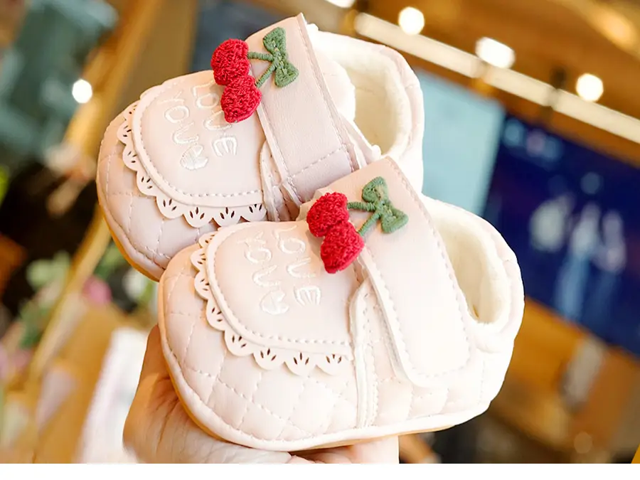 Baby Shoes White Fleece Lined Winter Toddler 0-1Y — feature 7