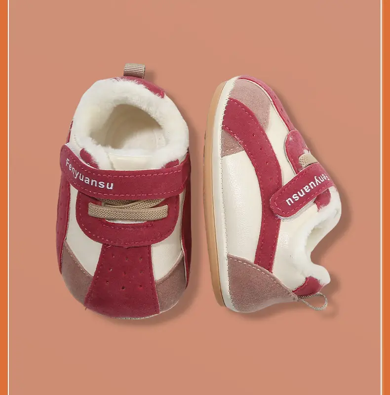 Winter Baby Shoes for Men and Women 6-12 Months Soft Sole Fleece-Lined Baby Cotton Shoes Toddler Shoes Autumn and Winter Infants and Young Children — feature 31