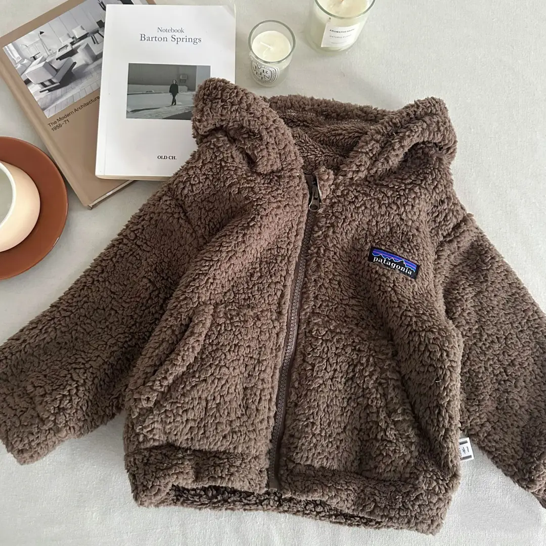Children's Plush Jacket 25 Winter Japanese Style Plush Jacket Children's Japanese Style Trendy Brand Plush Sweater