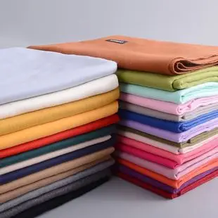 2020 Thin Imitation Cashmere Scarf Solid Color Tassel European and American Style Shawl Logo Gift Scarf Direct Sale — feature 1