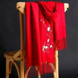 2020 Thin Imitation Cashmere Scarf Solid Color Tassel European and American Style Shawl Logo Gift Scarf Direct Sale — feature 15