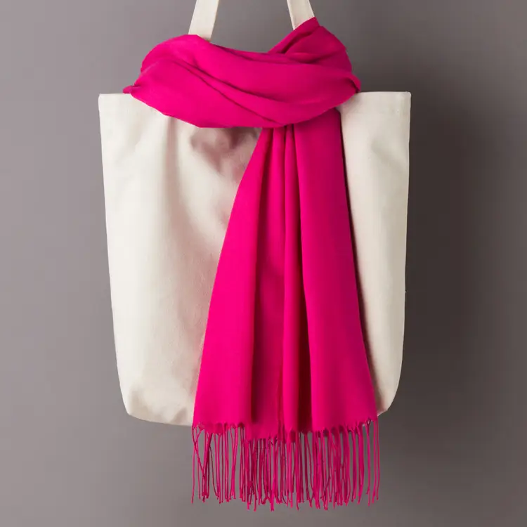 2020 Thin Imitation Cashmere Scarf Solid Color Tassel European and American Style Shawl Logo Gift Scarf Direct Sale - Image 11