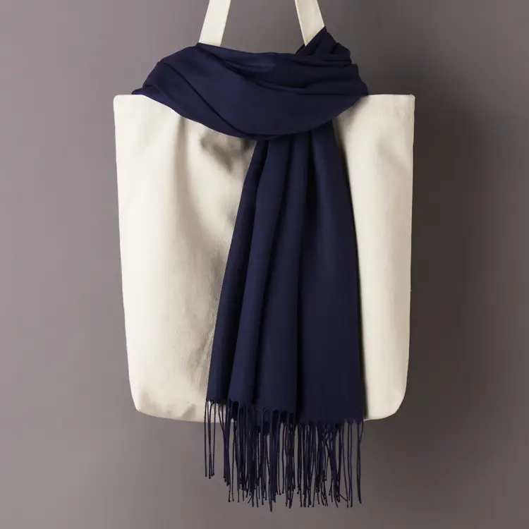 2020 Thin Imitation Cashmere Scarf Solid Color Tassel European and American Style Shawl Logo Gift Scarf Direct Sale - Image 27