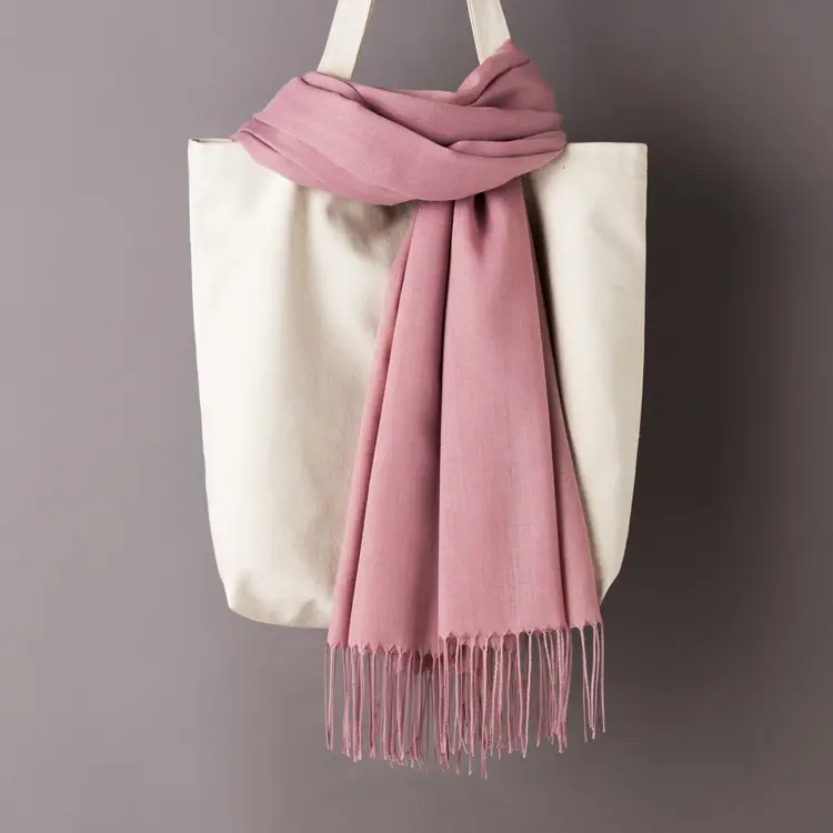 2020 Thin Imitation Cashmere Scarf Solid Color Tassel European and American Style Shawl Logo Gift Scarf Direct Sale - Image 28