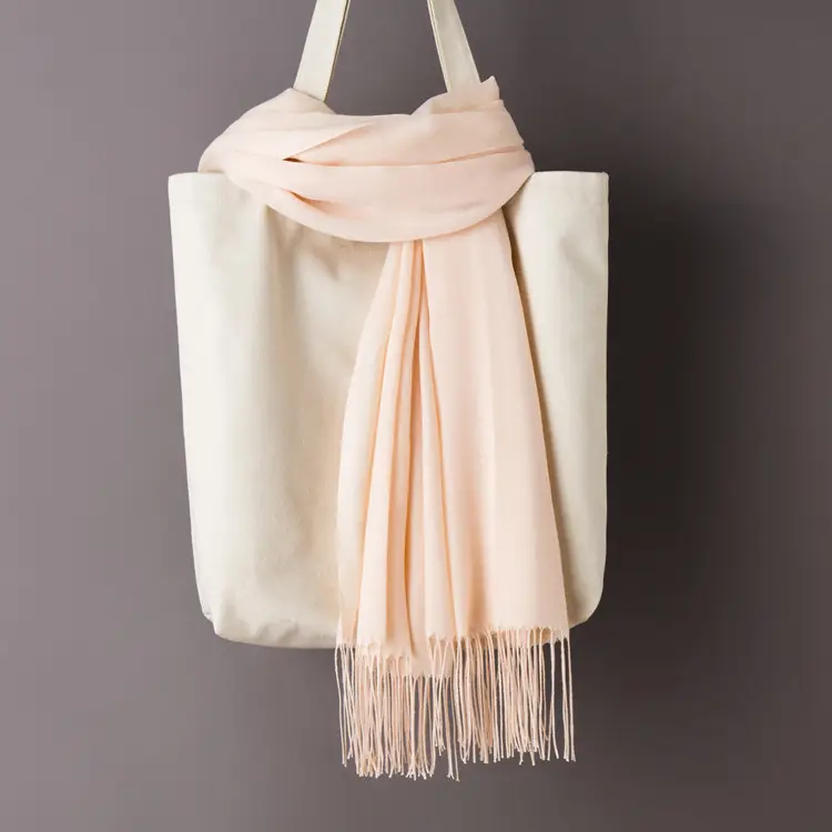 2020 Thin Imitation Cashmere Scarf Solid Color Tassel European and American Style Shawl Logo Gift Scarf Direct Sale - Image 29