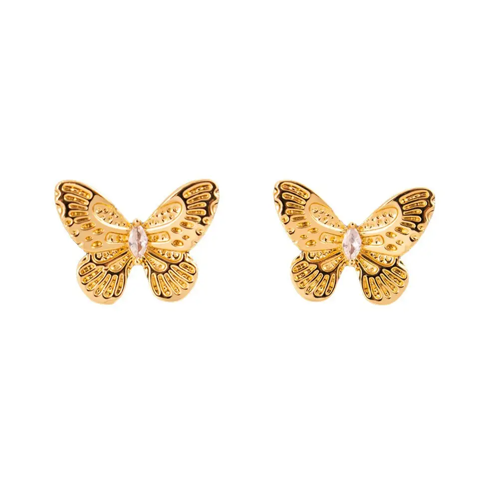 Silver Butterfly Pearl Earrings for Women - Image 67