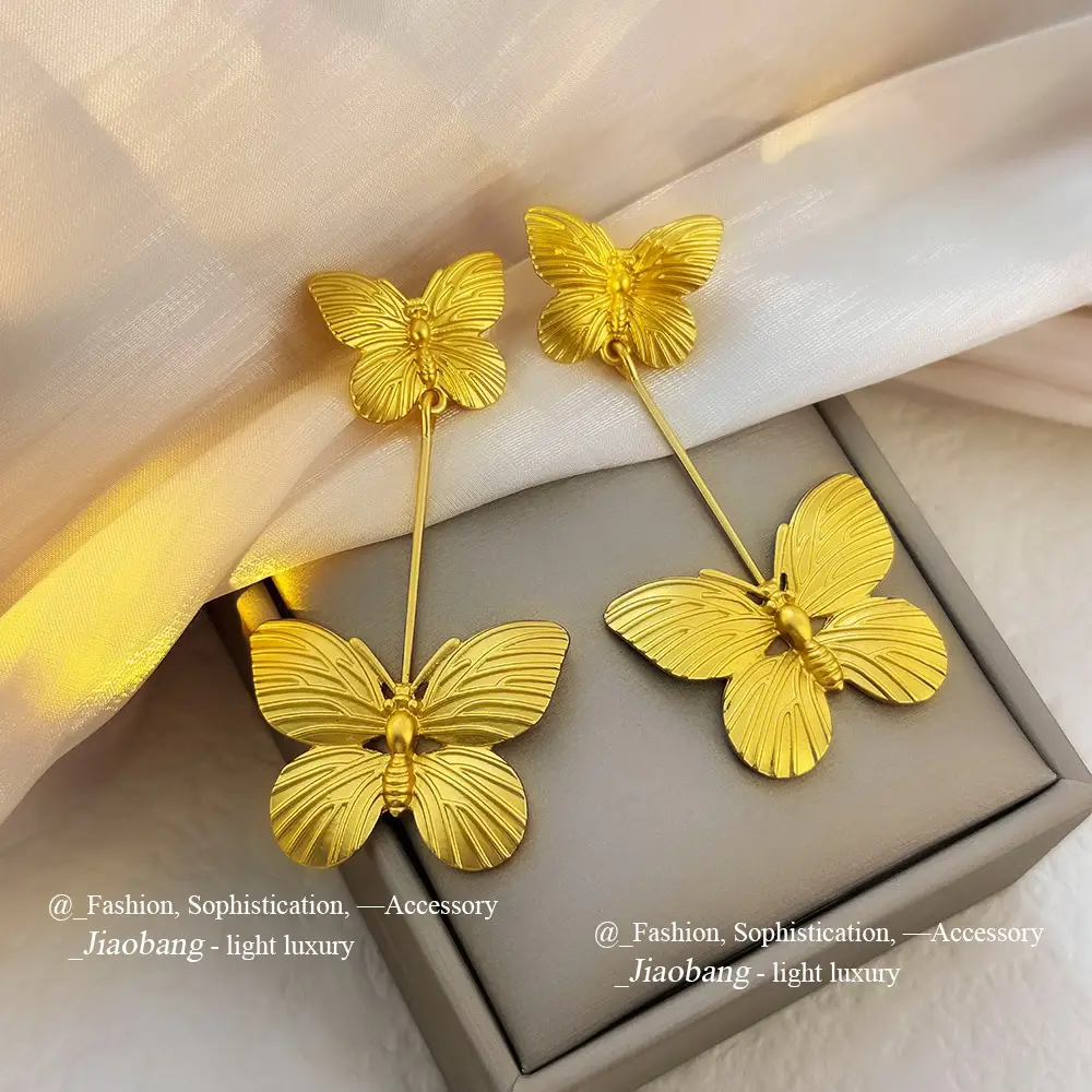 Silver Butterfly Pearl Earrings for Women - Image 22