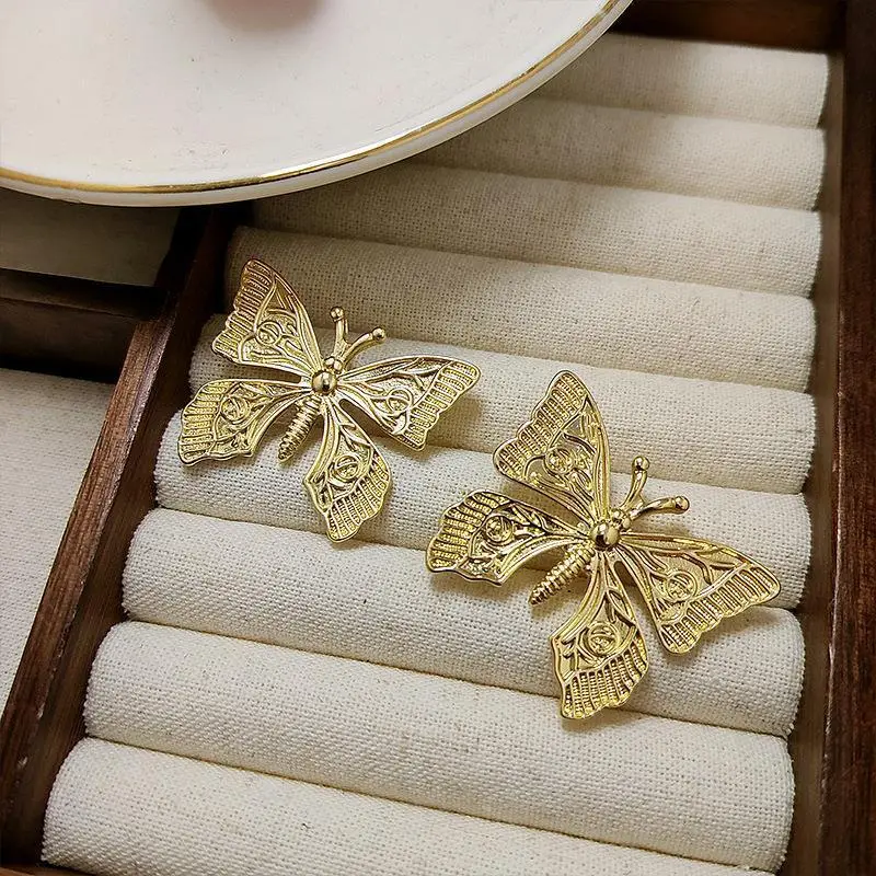 Silver Butterfly Pearl Earrings for Women - Image 42