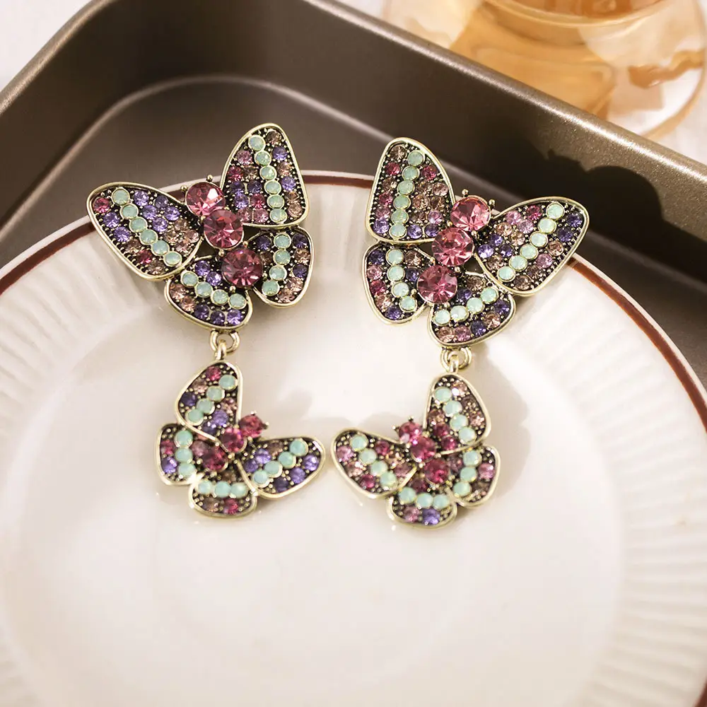 Silver Butterfly Pearl Earrings for Women - Image 45