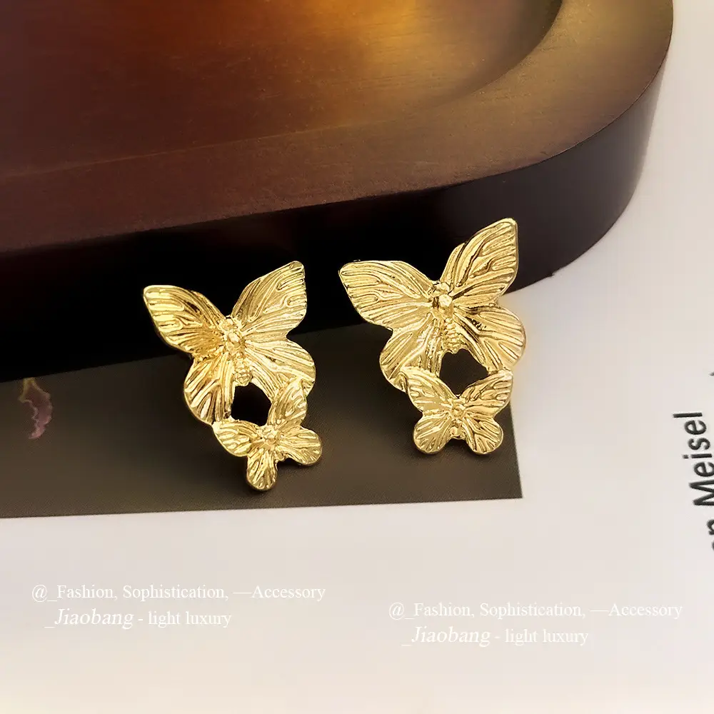 Silver Butterfly Pearl Earrings for Women - Image 47
