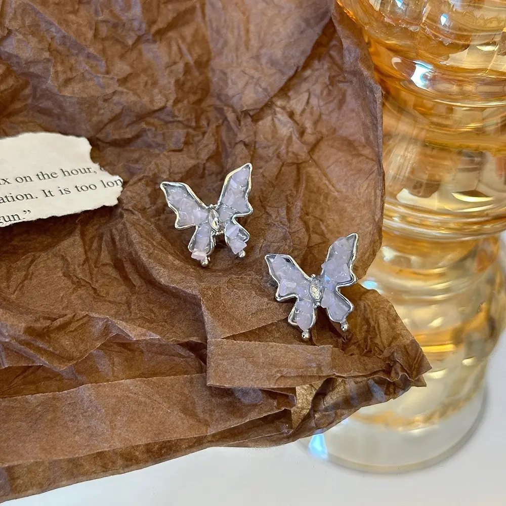 Silver Butterfly Pearl Earrings for Women - Image 50