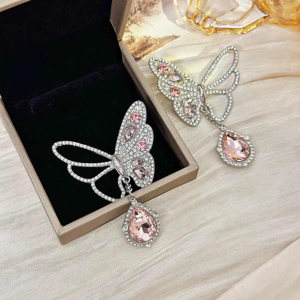 Silver Butterfly Pearl Earrings for Women - Image 57