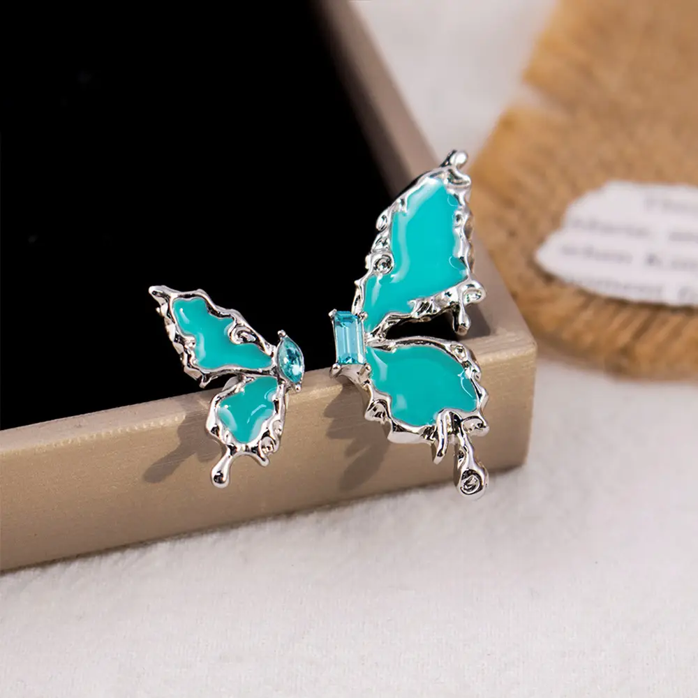 Silver Butterfly Pearl Earrings for Women - Image 59