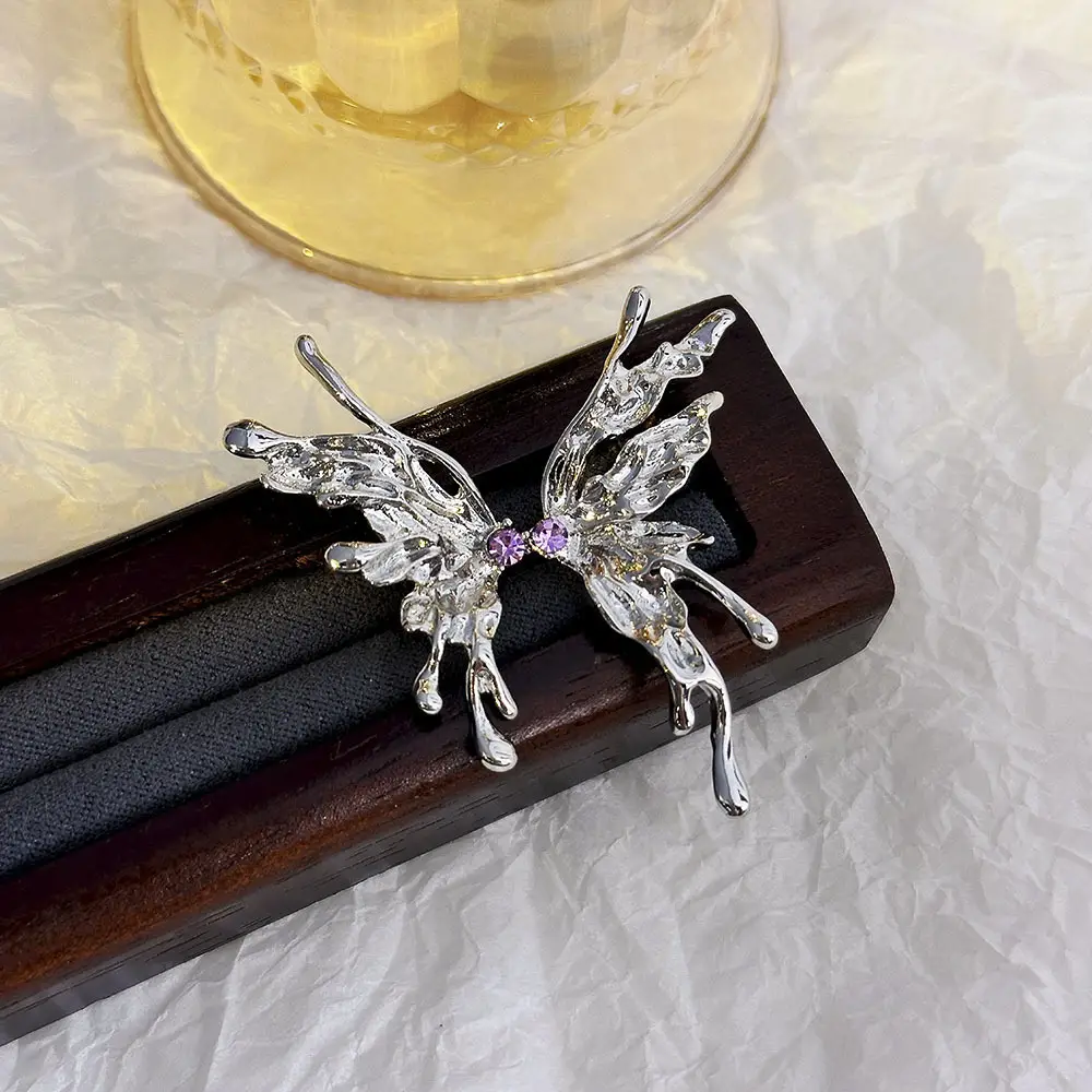 Silver Butterfly Pearl Earrings for Women - Image 9