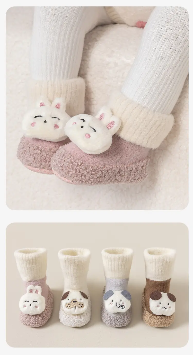 Baby Socks Thick Wool Soft Sole Toddler Floor Shoes — feature 13
