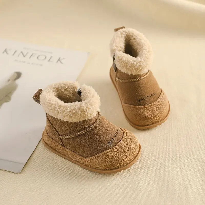 Baby Boys Winter Boots Warm Soft Cotton Snowproof