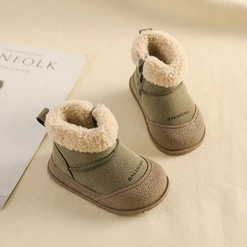 Baby Boys Winter Boots Warm Soft Cotton Snowproof
