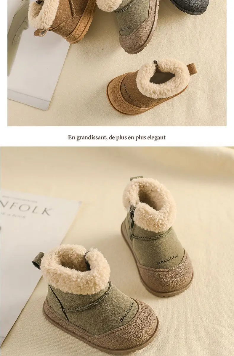Baby Boys Winter Boots Warm Soft Cotton Snowproof — feature 8