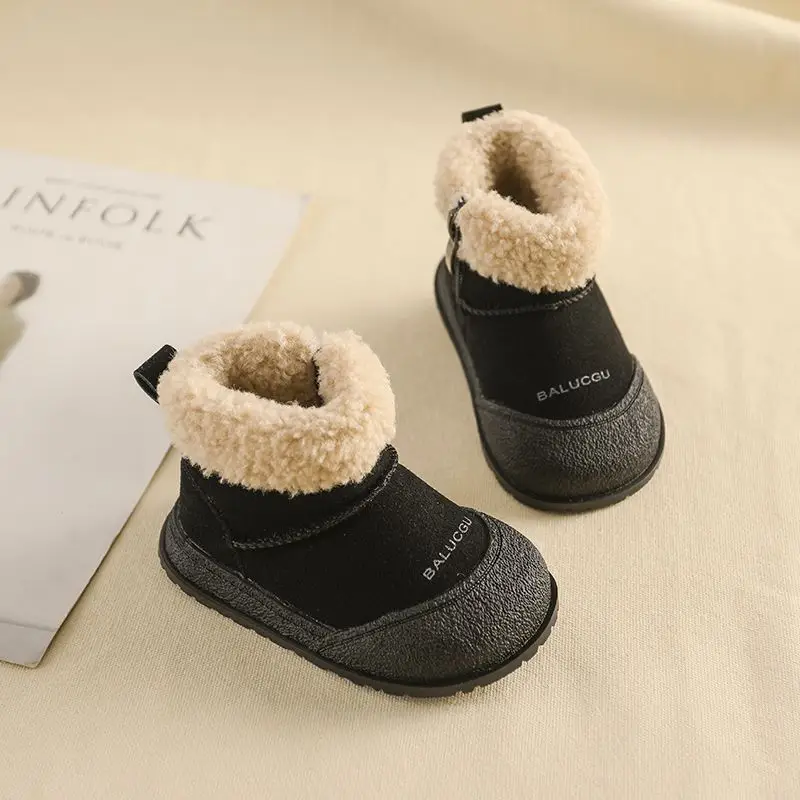 Baby Boys Winter Boots Warm Soft Cotton Snowproof