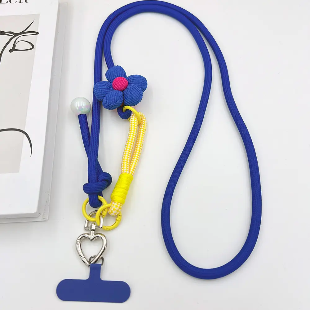 Mobile Phone Lanyard Can Be Carried Cross-Body, Double-Function, Multi-Functional, Three-Purpose, Personalized Contrasting Color Woven Adjustable Cross-Back Mobile Phone Case Cover