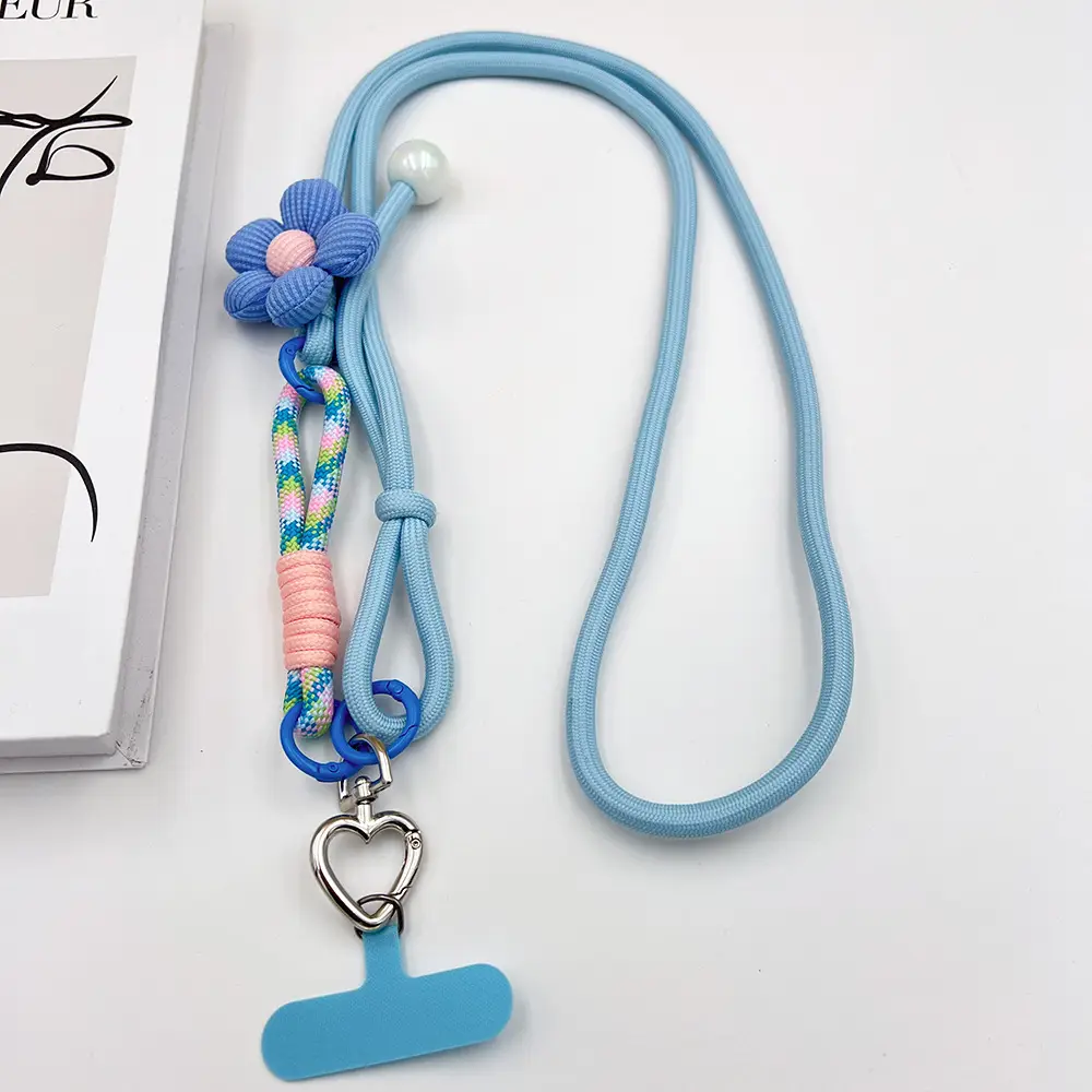 Mobile Phone Lanyard Can Be Carried Cross-Body, Double-Function, Multi-Functional, Three-Purpose, Personalized Contrasting Color Woven Adjustable Cross-Back Mobile Phone Case Cover