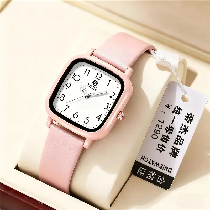 Factory Direct Sales of New Simple and Elegant Ins-Style Quartz Watches for Students and Office Workers, with a Minimalist, Fresh, and Vintage Forest-Style Design — feature 16
