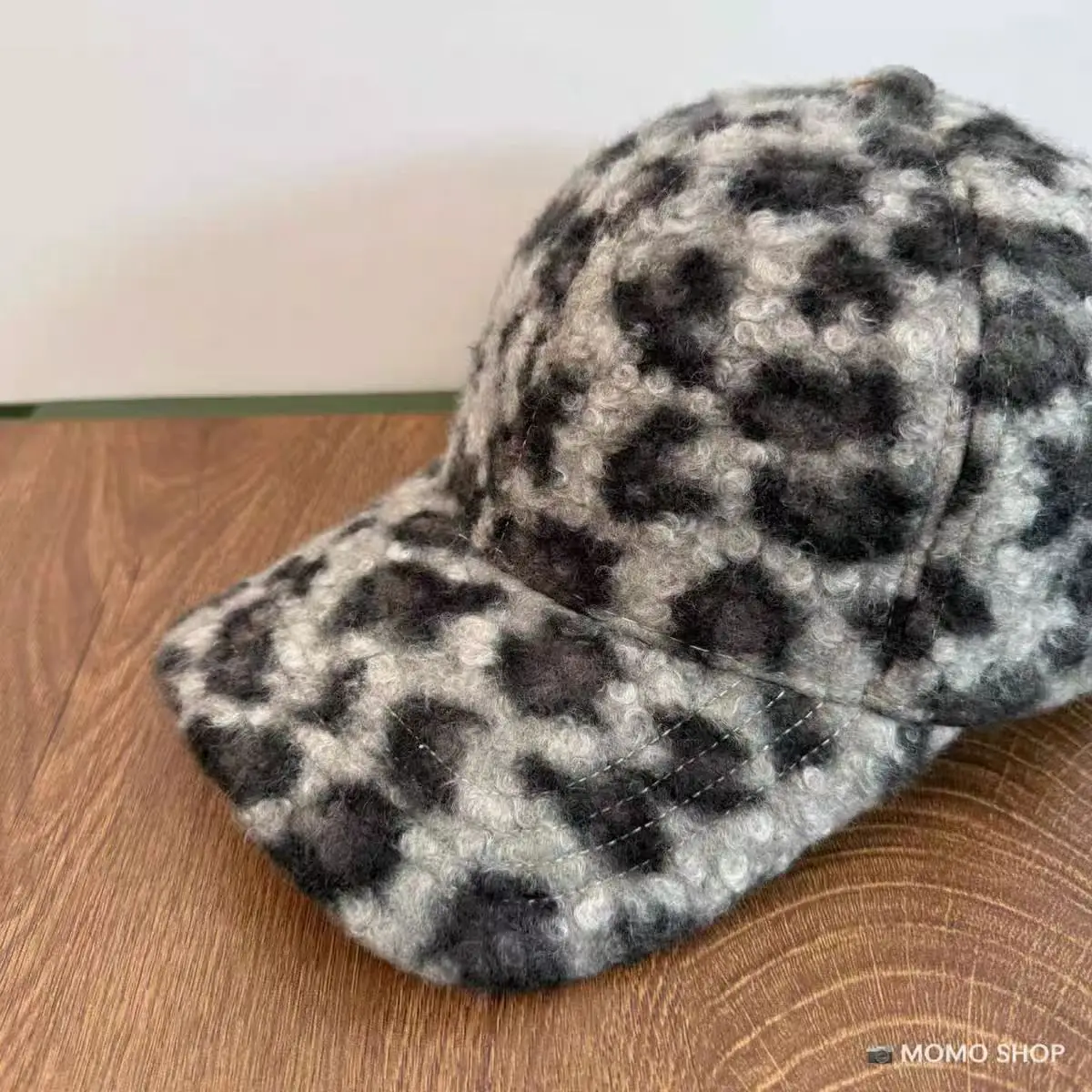 Leopard Print Wool Cap for Women Winter Warm — feature 10