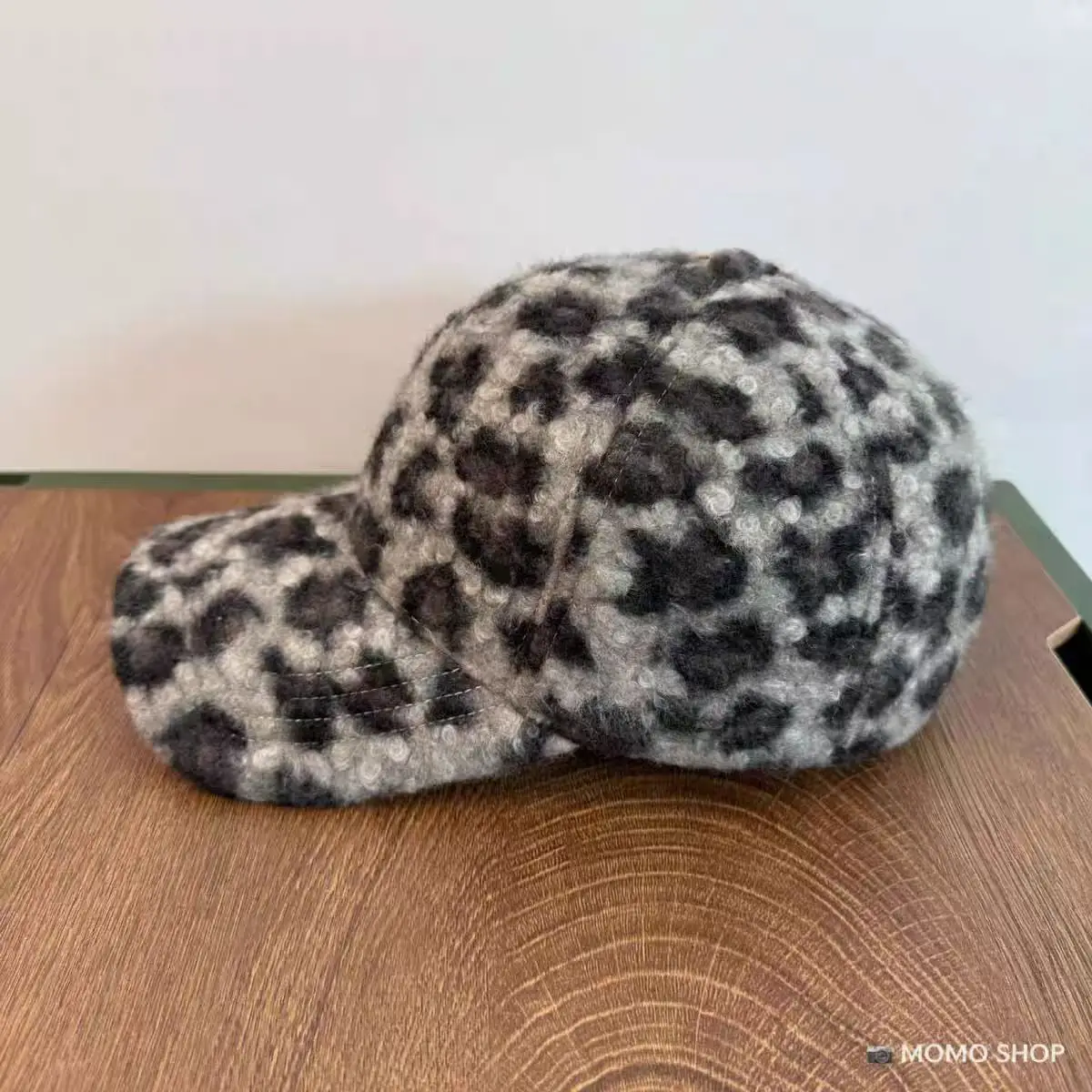 Leopard Print Wool Cap for Women Winter Warm — feature 11