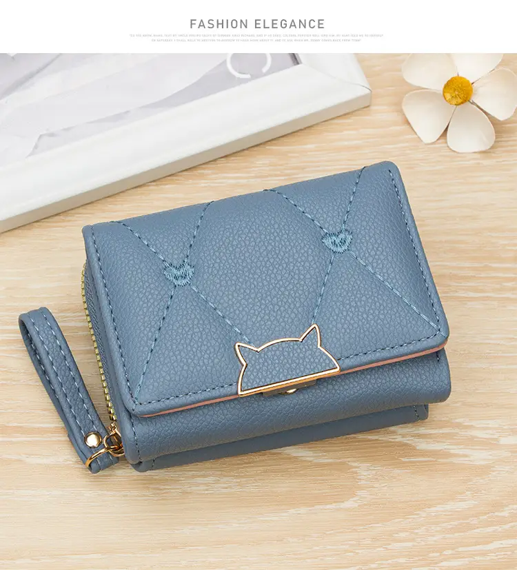 Pink Women's Pu Leather Card Wallet with 70% Slots — feature 12