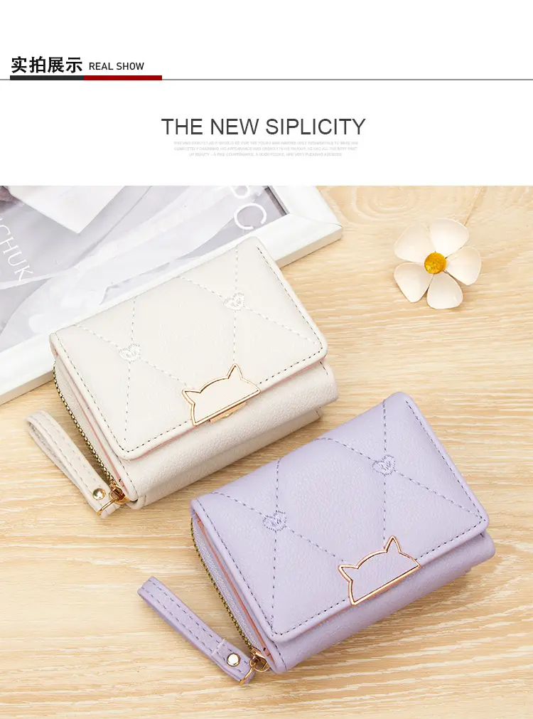 Pink Women's Pu Leather Card Wallet with 70% Slots — feature 14