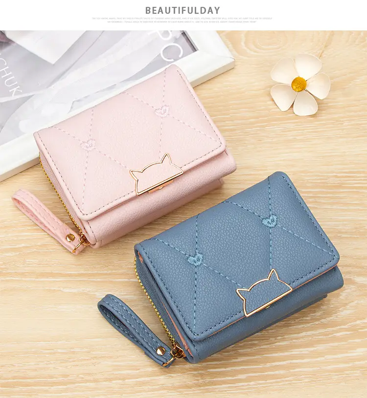 Pink Women's Pu Leather Card Wallet with 70% Slots — feature 15