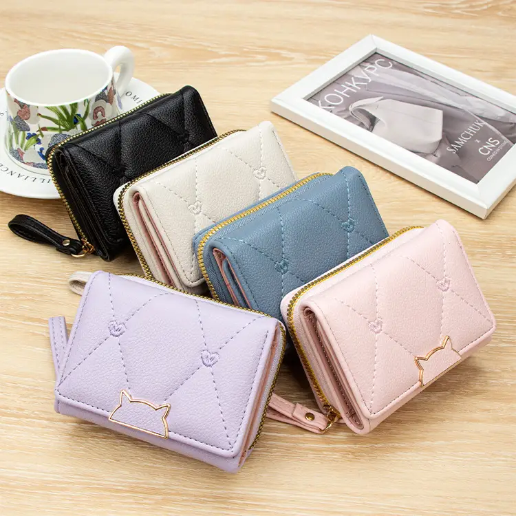 Pink Women's Pu Leather Card Wallet with 70% Slots — feature 4
