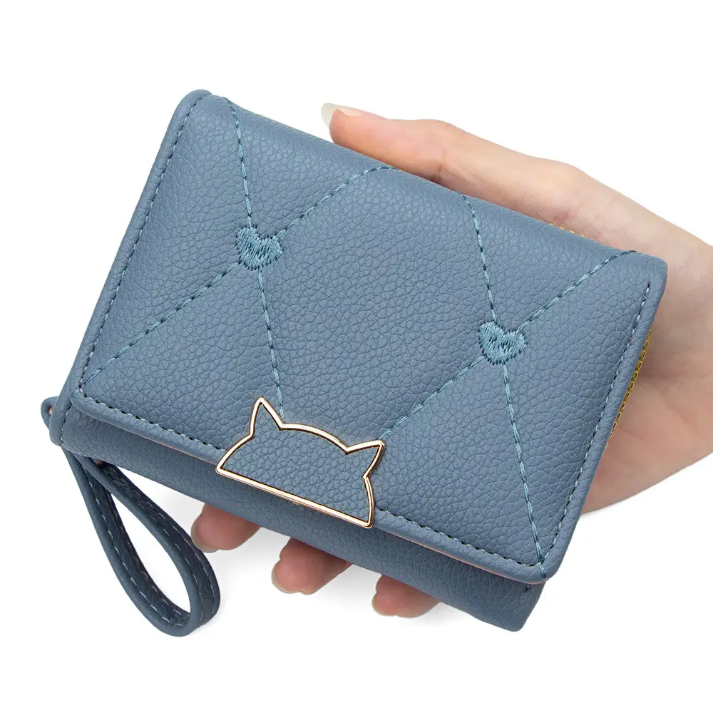 Pink Women's Pu Leather Card Wallet with 70% Slots