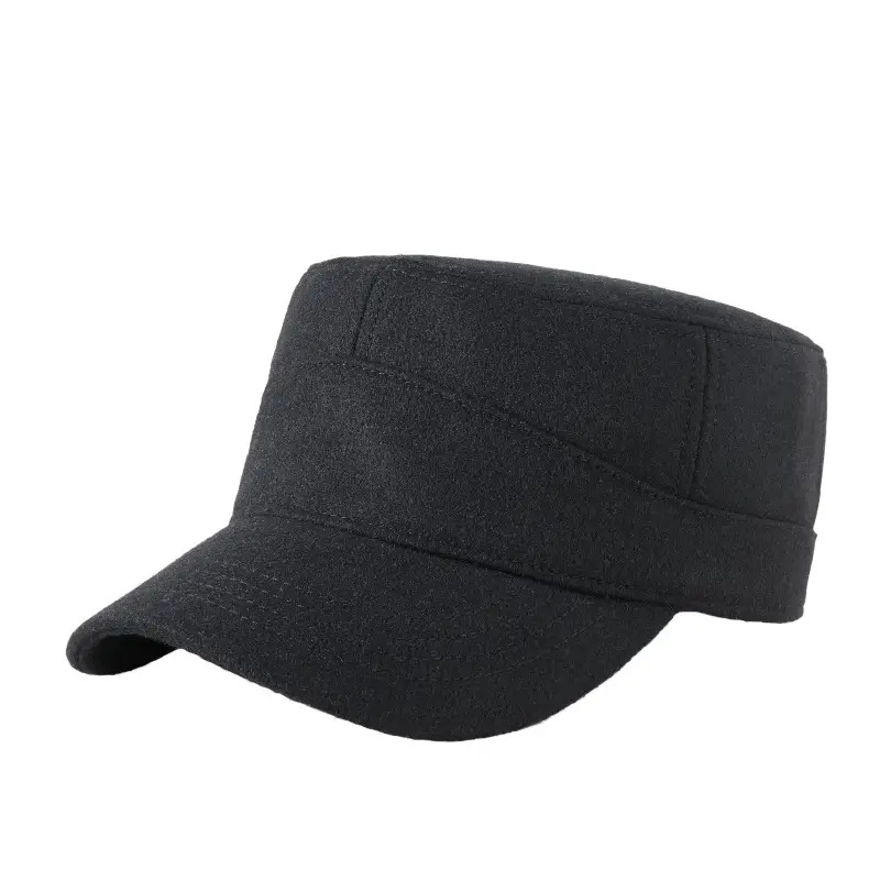 Winter Wool Baseball Cap with Metal Buckle & Full Seal - Image 9