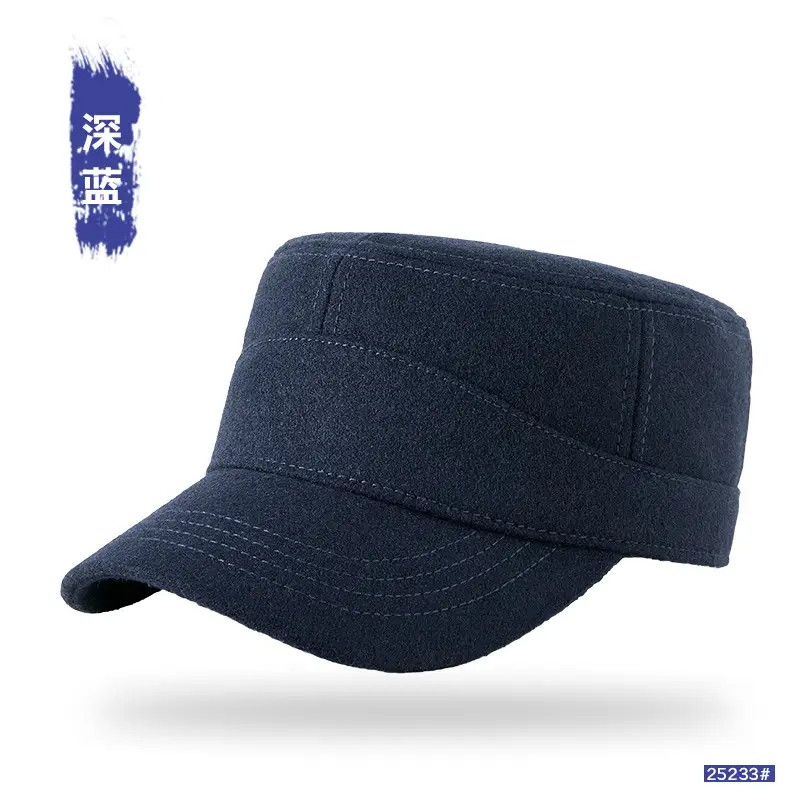 Winter Wool Baseball Cap with Metal Buckle & Full Seal - Image 2
