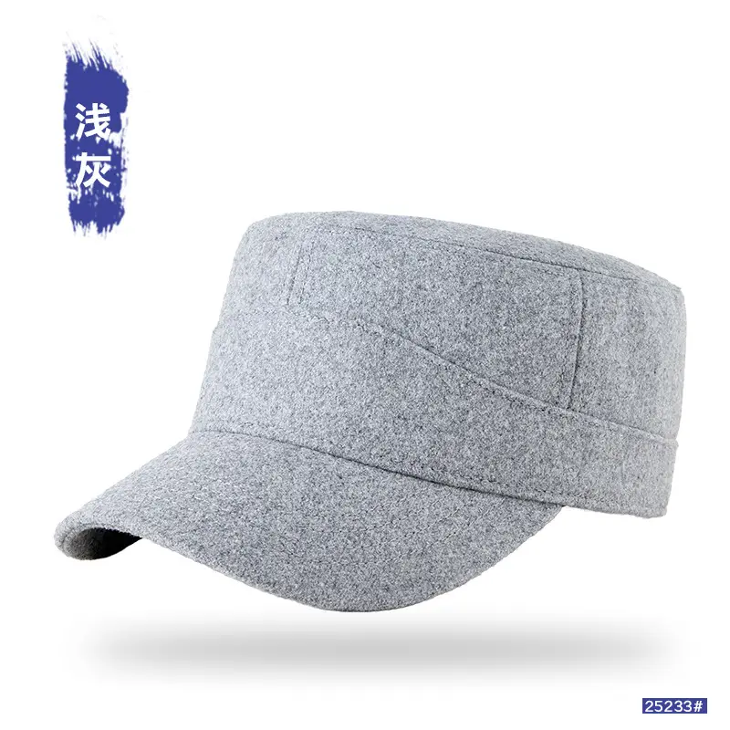Winter Wool Baseball Cap with Metal Buckle & Full Seal - Image 3