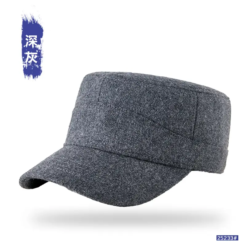 Winter Wool Baseball Cap with Metal Buckle & Full Seal - Image 4