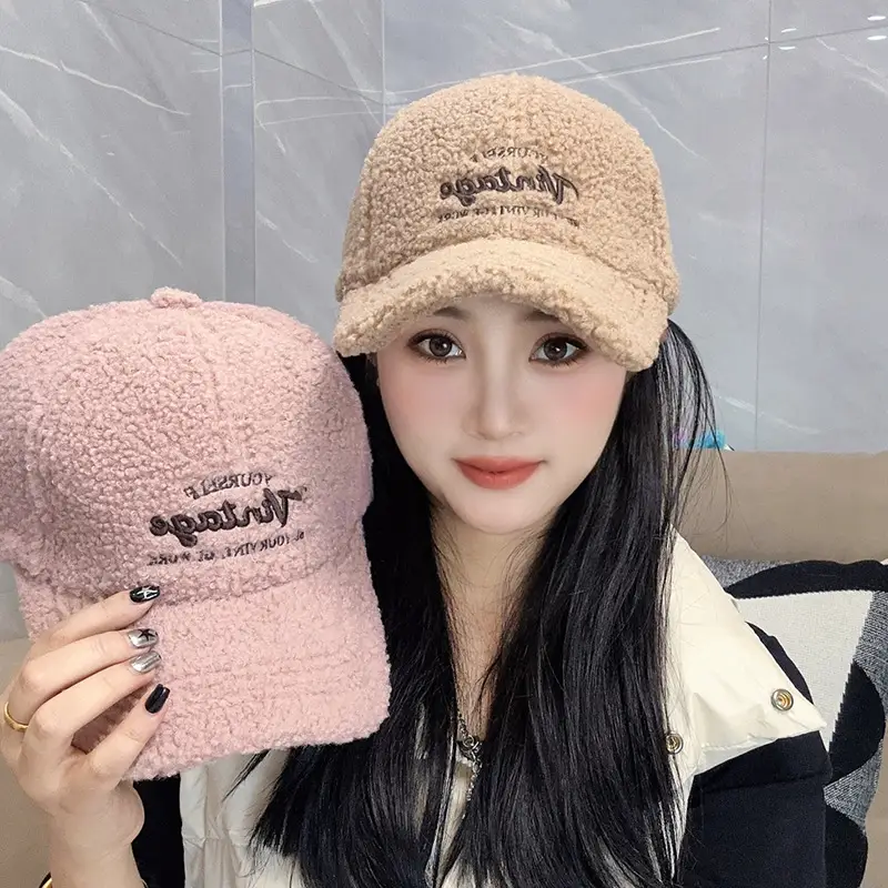 Women Winter Fleece Duckbill Cap Warm Casual - Image 8