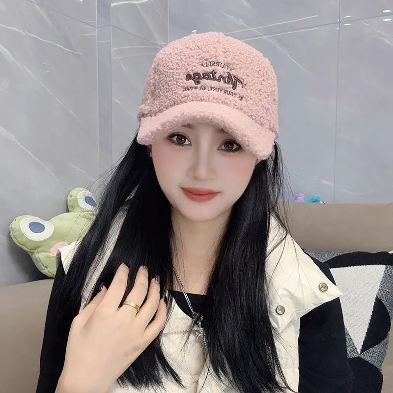 Women Winter Fleece Duckbill Cap Warm Casual - Image 9