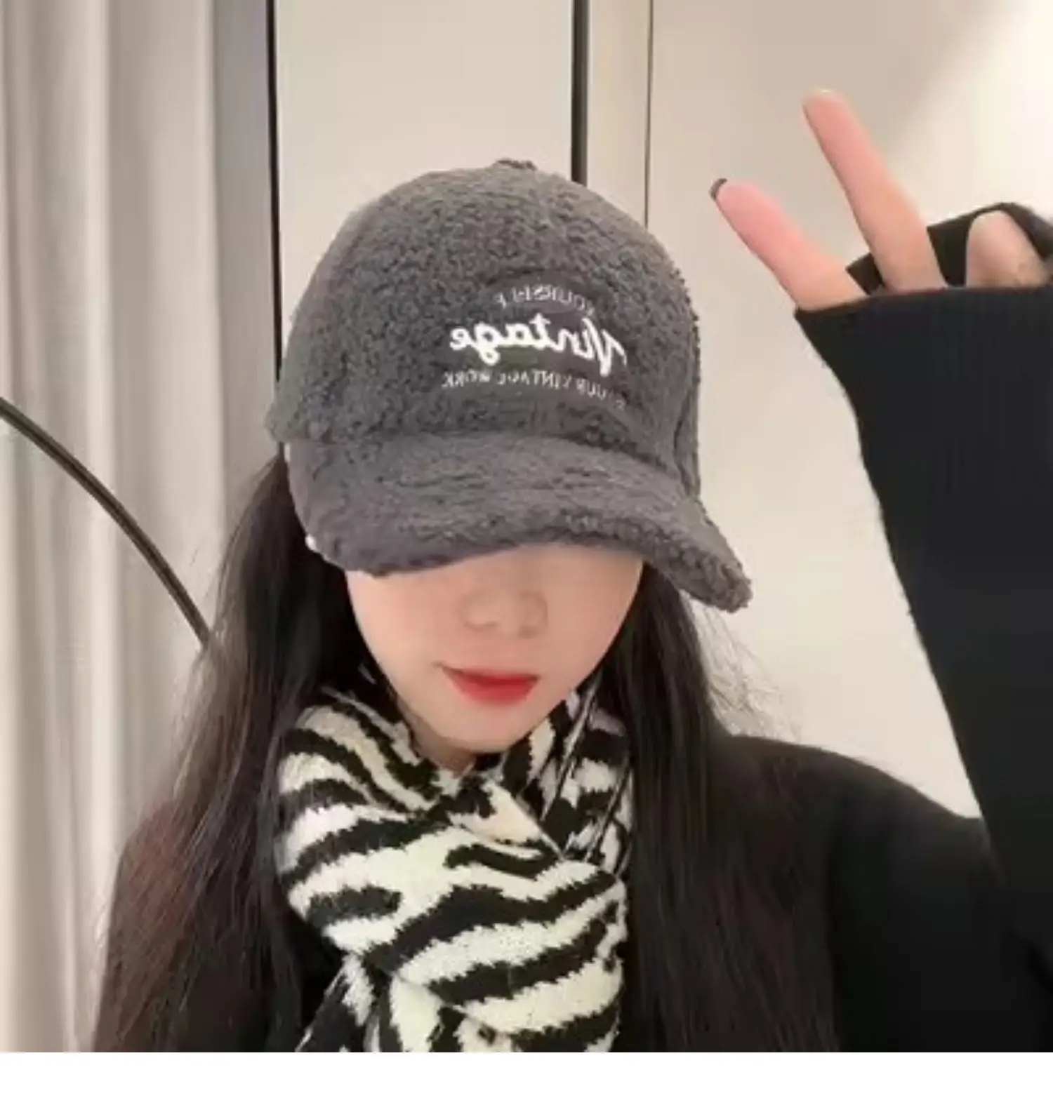 Women Winter Fleece Duckbill Cap Warm Casual — feature 11