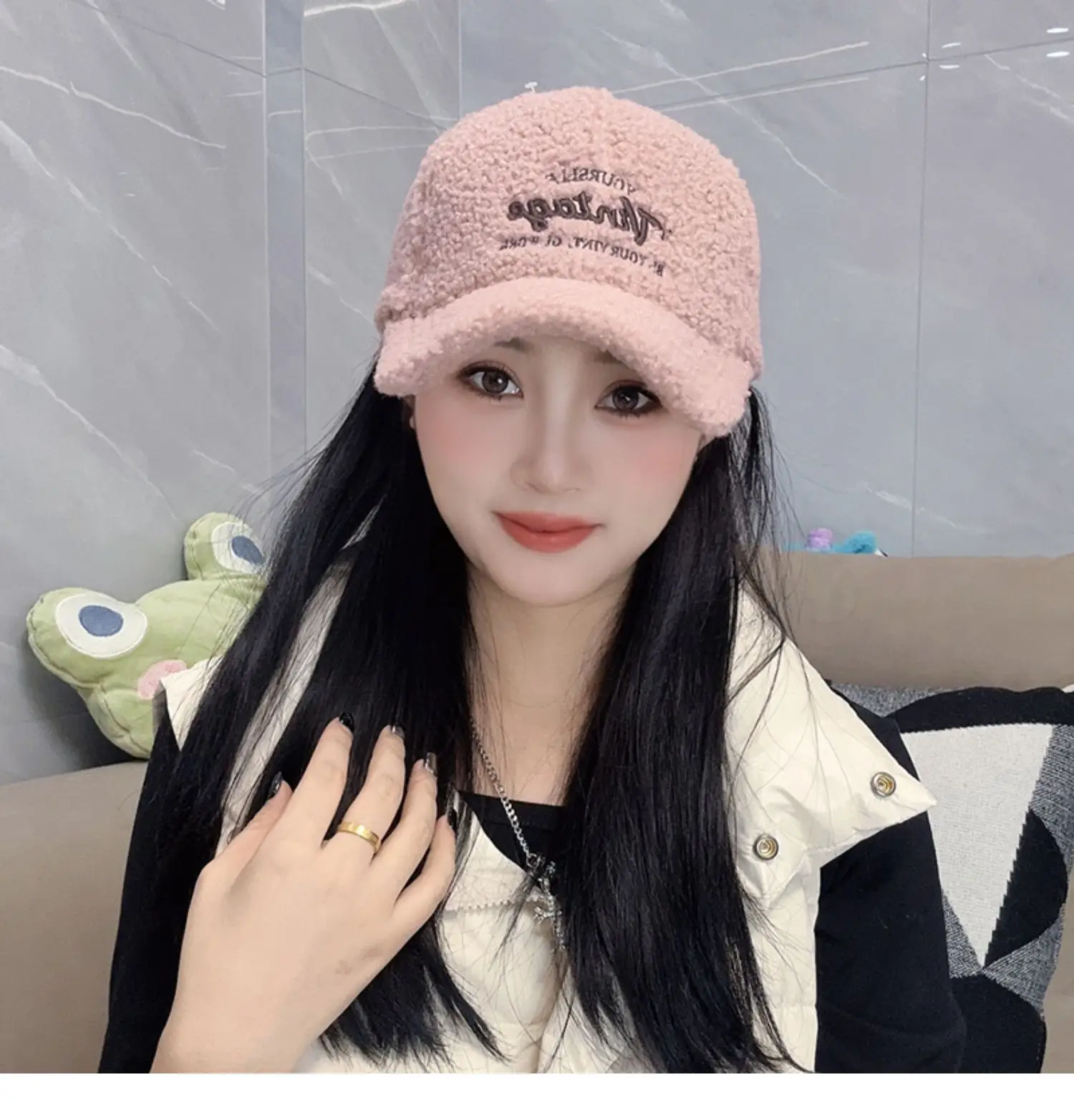Women Winter Fleece Duckbill Cap Warm Casual — feature 13