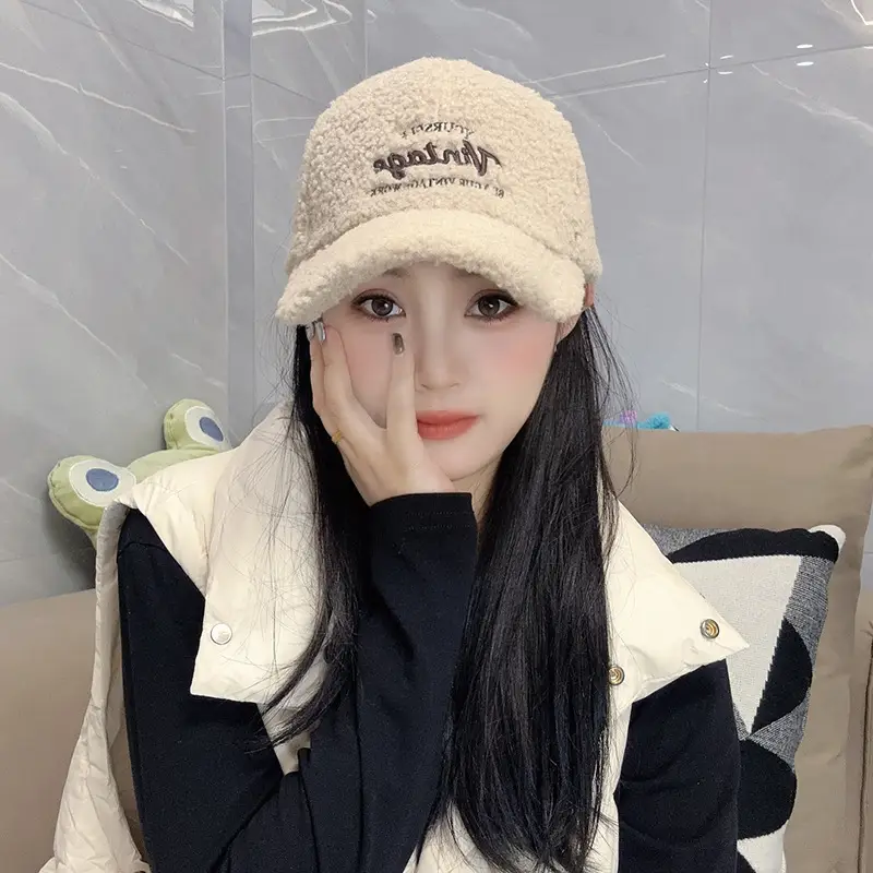 Women Winter Fleece Duckbill Cap Warm Casual - Image 2