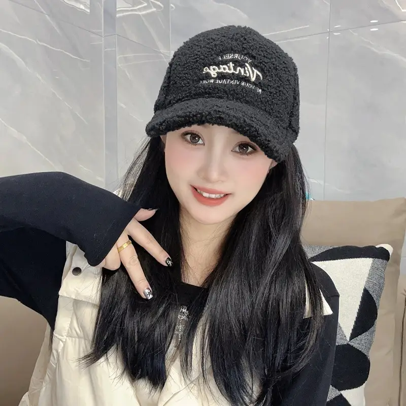 Women Winter Fleece Duckbill Cap Warm Casual - Image 6