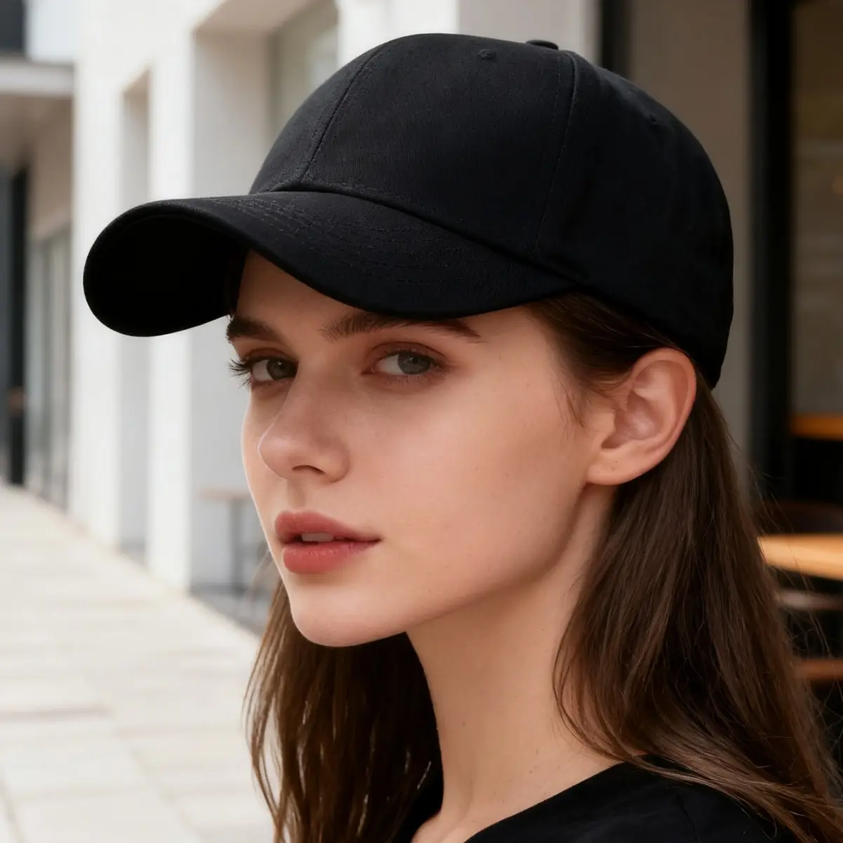 Men Wide-Brimmed Tan Cap Deep Duckbill Design - Image 11