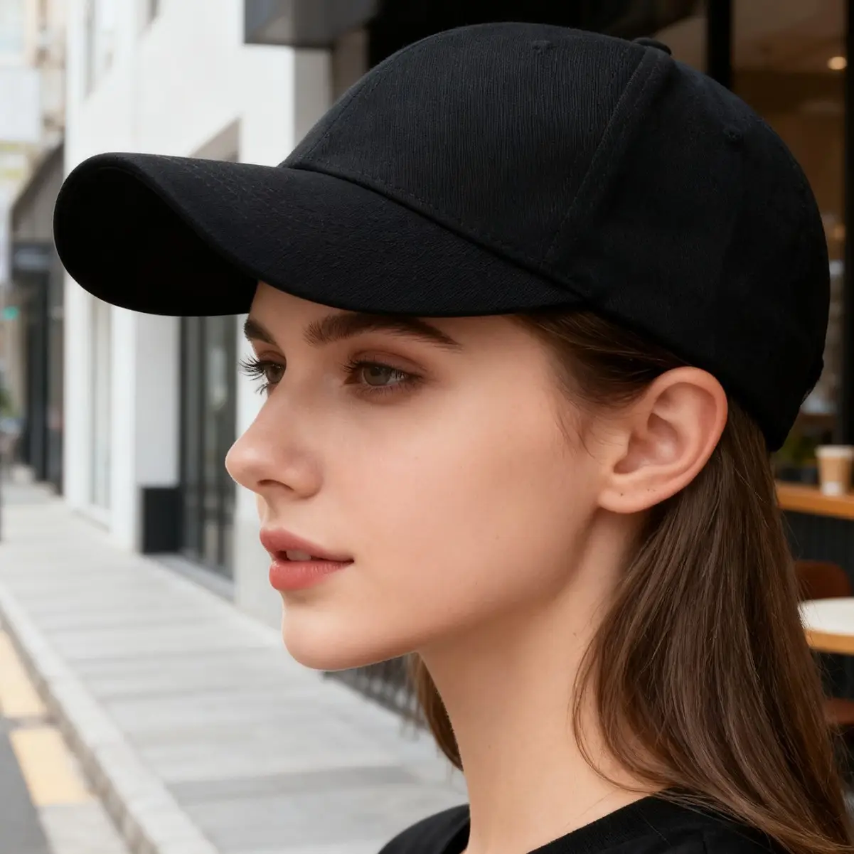 Men Wide-Brimmed Tan Cap Deep Duckbill Design - Image 13