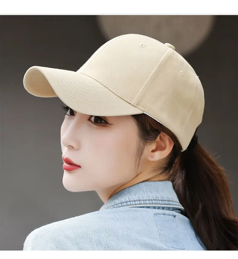 Men Wide-Brimmed Tan Cap Deep Duckbill Design — feature 26